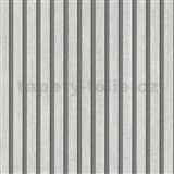 Vliesové tapety na zeď IMPOL lamely na stěnu dub bílý