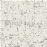 Vliesové tapety na zeď IMPOL stříbrná stěrka s bílou strukturou  POSLEDNÍ KUS