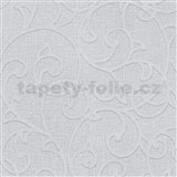 Vliesové tapety na zeď IMPOL Opus ornamenty stříbrné na šedém podkladu