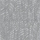Vliesové tapety na zeď VILLA ROMANA florální vzor stříbrno-šedý na šedém podkladu