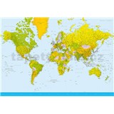 Fototapety Map of the World rozměr 366 cm x 254 cm - POSLEDNÍ KUSY