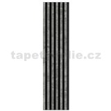 Akustické dekorační panely loft 3D lamely na filcovém podkladu 270 x 30 cm