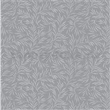 Vliesové tapety na zeď Alpha florální vzor stříbrný na tmavě šedém podkladu - POSLEDNÍ KUSY