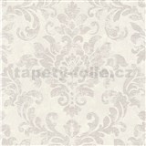 Vliesové tapety na zeď Pop Style barokní vzor krémovo-růžový