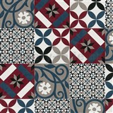 Vliesové tapety na zeď IMPOL New Life Maroccan červeno-modrý - POSLEDNÍ KUSY