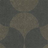 Vliesové tapety na zeď IMPOL Cuba geometrický vzor zlato-černý - POSLEDNÍ KUSY