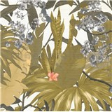 Vliesové tapety na zeď IMPOL Desert Lodge florální vzor barevný na bílém podkladu - POSLEDNÍ KUSY