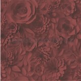 Vliesové tapety na zeď Pint Walls květy červeno-černé