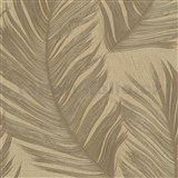 Vliesové tapety na zeď Aurora peříčka zlaté na zlatém podkladu