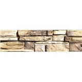 Samolepící bordura ukládaný kámen hnědý 5 m x 8,3 cm