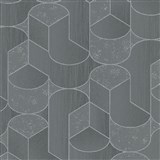 Vliesové tapety na zeď Collage art-deco šedé AKCE