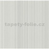 Vliesové tapety na zeď jemné proužky šedé