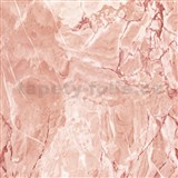 Samolepící tapety  - mramor Cortes hnědo-červená 90 cm x 15 m - AKCE