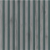 Vliesové tapety na zeď IMPOL lamely tmavě šedo-zelené - POSLEDNÍ KUSY