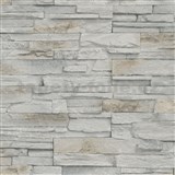 Vliesové tapety na zeď IMPOL ukládaný pískovec hnědo-šedý