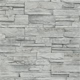 Vliesové tapety na zeď IMPOL ukládaný pískovec šedý - AKCE