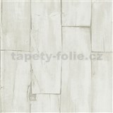 Vliesové tapety na zeď IMPOL dřevěné hoblované desky světle hnědé