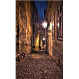Vliesové fototapety temná ulička rozměr 150 cm x 250 cm - POSLEDNÍ KUSY