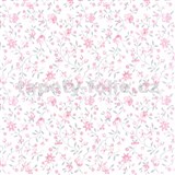 Samolepící tapety květy růžové - 67,5 cm x 15 m   AKCE