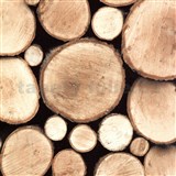 Samolepící tapety dřevěná polena 90 cm x 15 m   AKCE