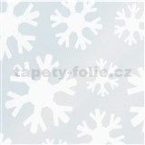 Statická fólie transparentní SNOWFLAKE - 45 cm x 15 m   AKCE