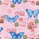 Samolepící tapety motýli 45 cm x 15 m   AKCE