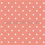 Samolepící fólie puntíky růžové - 45 cm x 15 m   AKCE