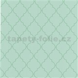 Samolepící fólie ornament zelený - 45 cm x 15 m   AKCE