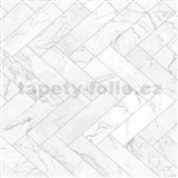 Samolepící fólie mramorové dlaždice šedé - 45 cm x 2 m (cena za kus)   AKCE