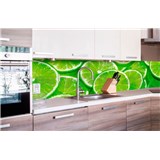 Samolepící tapety za kuchyňskou linku limetky rozměr 260 cm x 60 cm - POSLEDNÍ KUSY