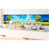 Samolepící tapety za kuchyňskou linku rozkvetlý strom rozměr 350 cm x 60 cm - POSLEDNÍ KUSY