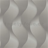 Luxusní vliesové tapety na zeď Colani Legend vlny šedé