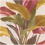 Vliesové tapety na zeď IMPOL Metropolitan Stories listy červeno-okrové - POSLEDNÍ KUSY