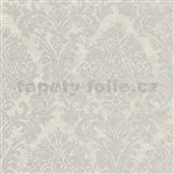 Vliesové tapety na zeď IMPOL Nomad zámecký vzor stříbrný na šedém podkladu