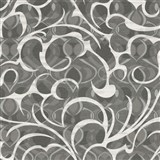 Luxusní vliesové tapety na zeď Opulence abstraktní vzor tmavě šedo-bílý 10,05 m x 0,70 m