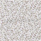 Vliesové tapety na zeď IMPOL Opus lístky hnědé