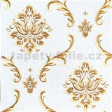 Samolepící pěnové 3D panely rozměr 70 x 70 cm, ornamenty béžovo-zlaté