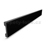 Podlahová lišta soklová XPS DP2-C černá rozměr 2000x12x58mm