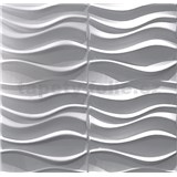 Obkladové panely 3D PVC Wave rozměr 500 x 500 mm, tloušťka 1 mm - POSLEDNÍ KUSY