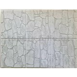 Obkladové panely 3D PVC rozměr 440 x 580 mm kamenný obklad světle šedý