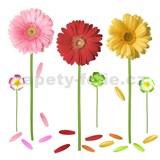 Samolepky na zeď vysoké gerbery 95 cm x 100 cm