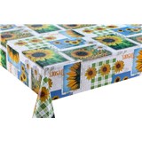 Ubrus metráž slunečnice pod modrou oblohou