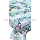 Ubrus metráž listy s motýli