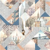 Vliesové tapety na zeď IMPOL Loft New York hnědo-modrý