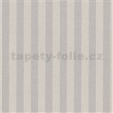 Vliesové tapety na zeď Versailles pruhy světle hnědé
