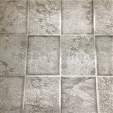 Vinylové tapety na zeď obklad šedý se stříbrnými odlesky - POSLEDNÍ KUSY