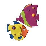 3D pěnová dekorace na zeď rybky 48 x 25 cm