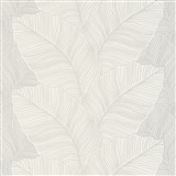 Vliesové tapety na zeď Bali listy šedo-hnědé -  POSLEDNÍ KUS