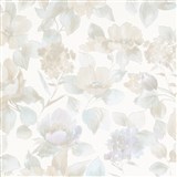 Vliesové tapety na zeď IMPOL Charisma květy na krémově bílém podkladu