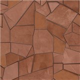 Vliesové tapety na zeď ELLE DECORATION 4 geometrický vzor cihlovo-červený